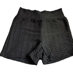 NWT Women's High Waist Fitness Shorts, Black, Size Small, Yoga